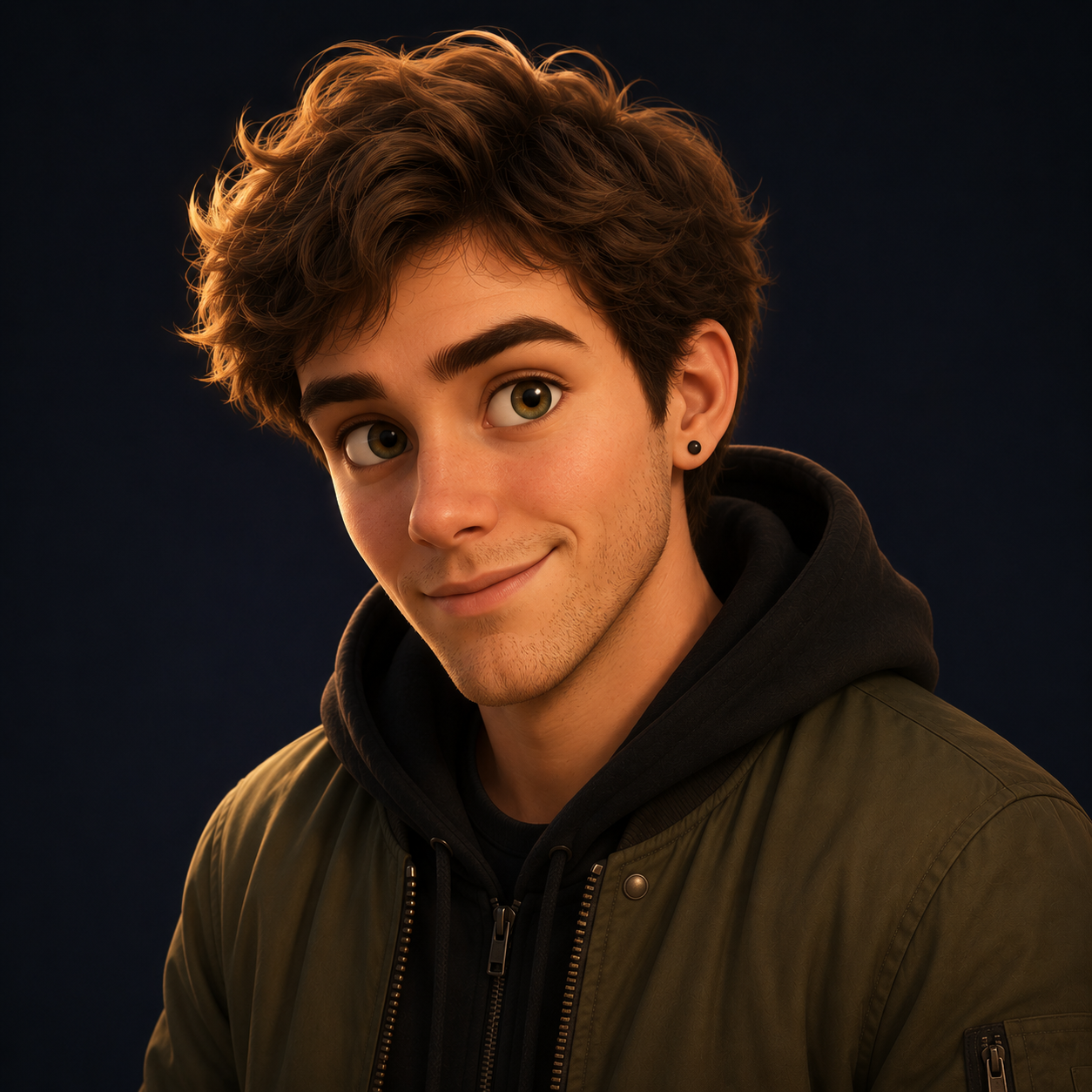 Mikhail Stukalov — cartoon portrait